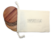 Load image into Gallery viewer, Wooden Coasters 4" (18 Shape / Wood Options) 4-Pack