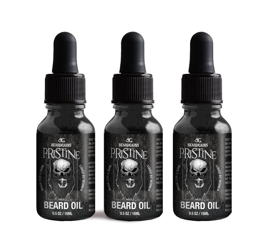 Pristine Beard Growth Oil 3 Pack
