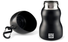 Load image into Gallery viewer, Bundle: MDG 9.5 Oz Water Bottle (Black) and MDG 9.5 Oz Water Bottle (Blue)
