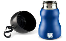 Load image into Gallery viewer, Bundle: MDG 9.5 Oz Water Bottle (Black) and MDG 9.5 Oz Water Bottle (Blue)
