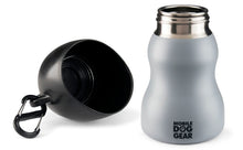 Load image into Gallery viewer, Bundle: MDG 9.5 Oz Water Bottle (Black) and MDG 9.5 Oz Water Bottle (Gray)
