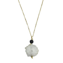 Load image into Gallery viewer, Solar Quartz Lava Necklace
