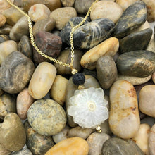 Load image into Gallery viewer, Solar Quartz Lava Necklace
