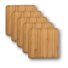 Load image into Gallery viewer, Wooden Coasters 4&quot; (18 Shape / Wood Options) 4-Pack
