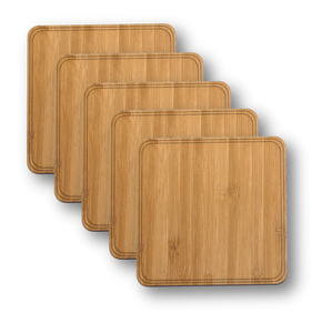 Wooden Coasters 4" (18 Shape / Wood Options) 4-Pack