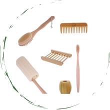 Load image into Gallery viewer, Zero-Waste Bathroom Essential Accessories Bundle

